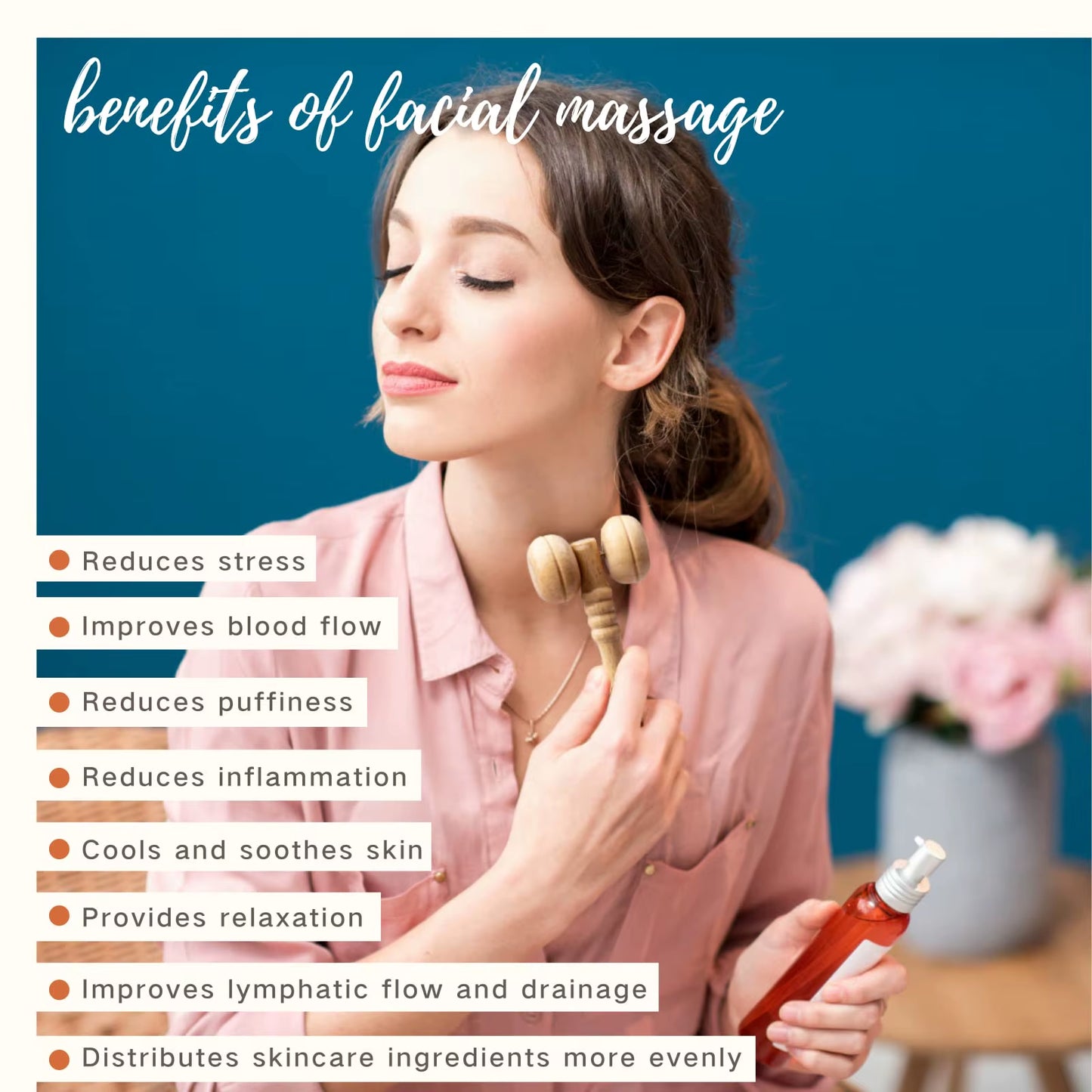 Face Massage Roller Wooden Facial Maderotherapy Lifting Wood Therapy Massage Kit Anti-Cellulite Facial Lifting Wrinkle Remover