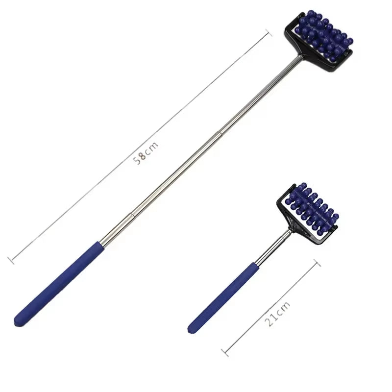 Back Scratcher Telescopic Massage Roller Relaxing Hand Massage Tool Reflexology Face Hand Foot Back Body Therapy Roller Massage