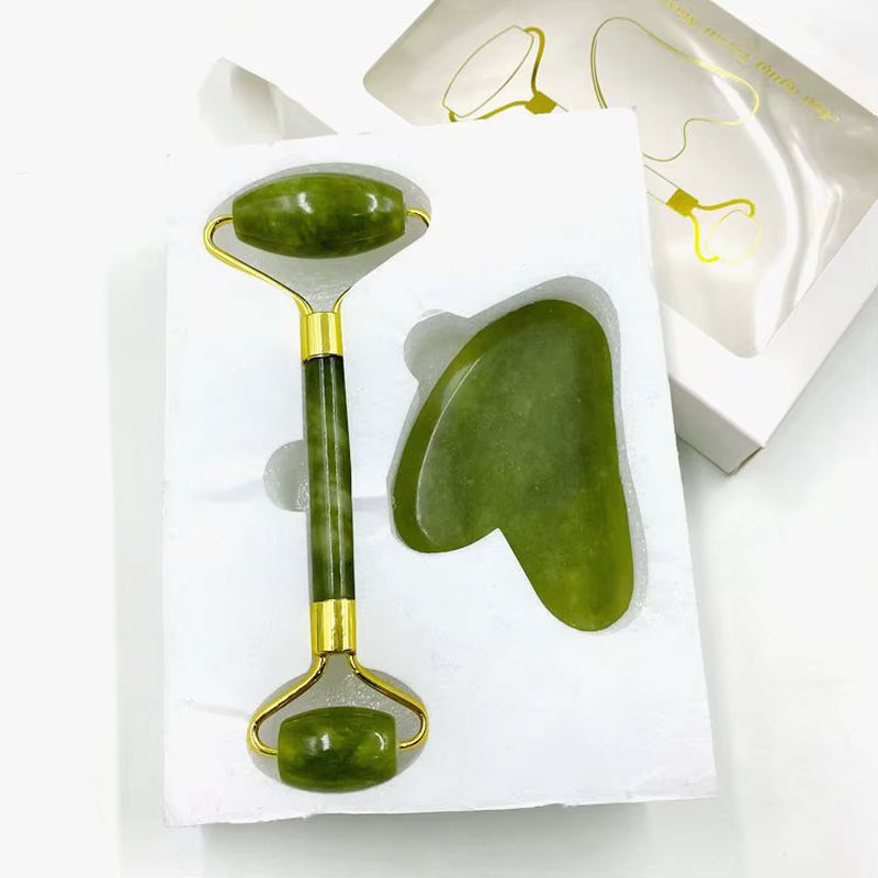 Natural Jade Face Massager Gua Sha Stone Face Guasha Masaje Facial Board Acupoint Eye Care SPA Massager Tool Massage Visage