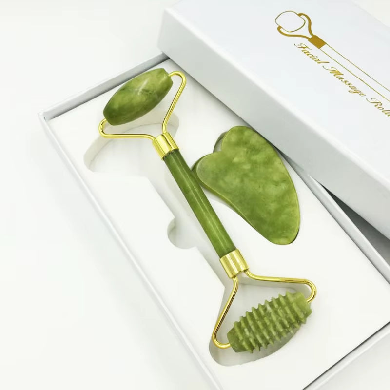 Natural Jade Face Massager Gua Sha Stone Face Guasha Masaje Facial Board Acupoint Eye Care SPA Massager Tool Massage Visage