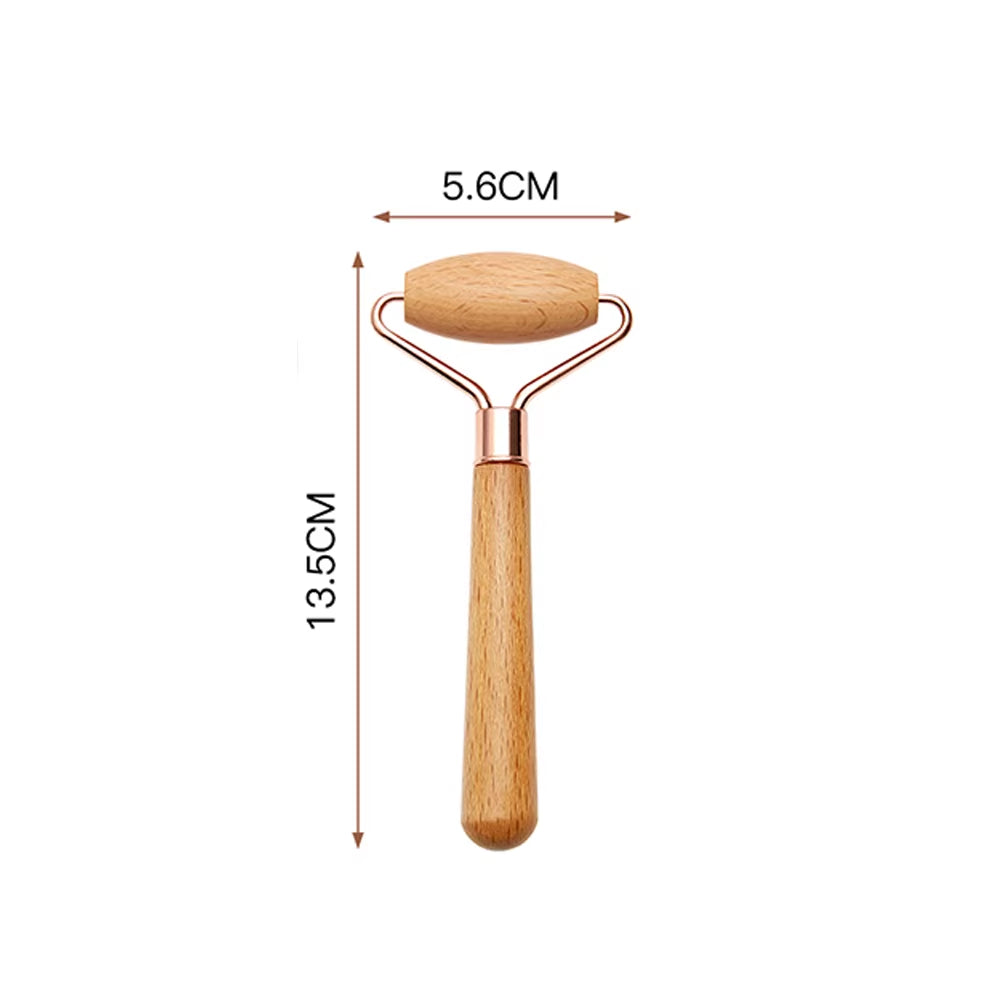 Face Massage Roller Wooden Facial Maderotherapy Lifting Wood Therapy Massage Kit Anti-Cellulite Facial Lifting Wrinkle Remover