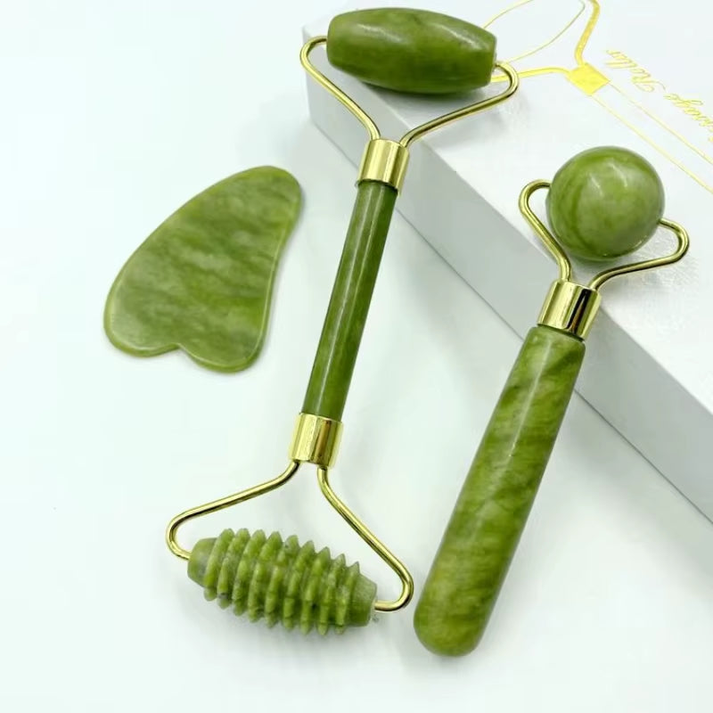 Natural Jade Face Massager Gua Sha Stone Face Guasha Masaje Facial Board Acupoint Eye Care SPA Massager Tool Massage Visage