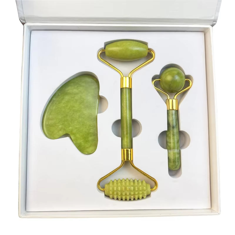Natural Jade Face Massager Gua Sha Stone Face Guasha Masaje Facial Board Acupoint Eye Care SPA Massager Tool Massage Visage