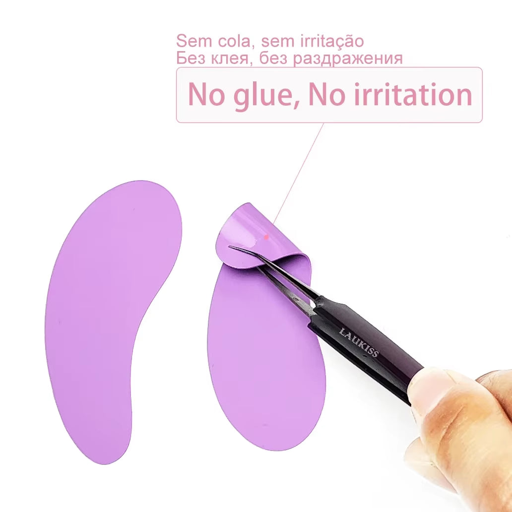 Hot 1Pair Reusable under Eyelash Pads Silicone Stripe Lash Lift Eyelash Extension Eye Patches under Eye Gel Patch Makeup Tools