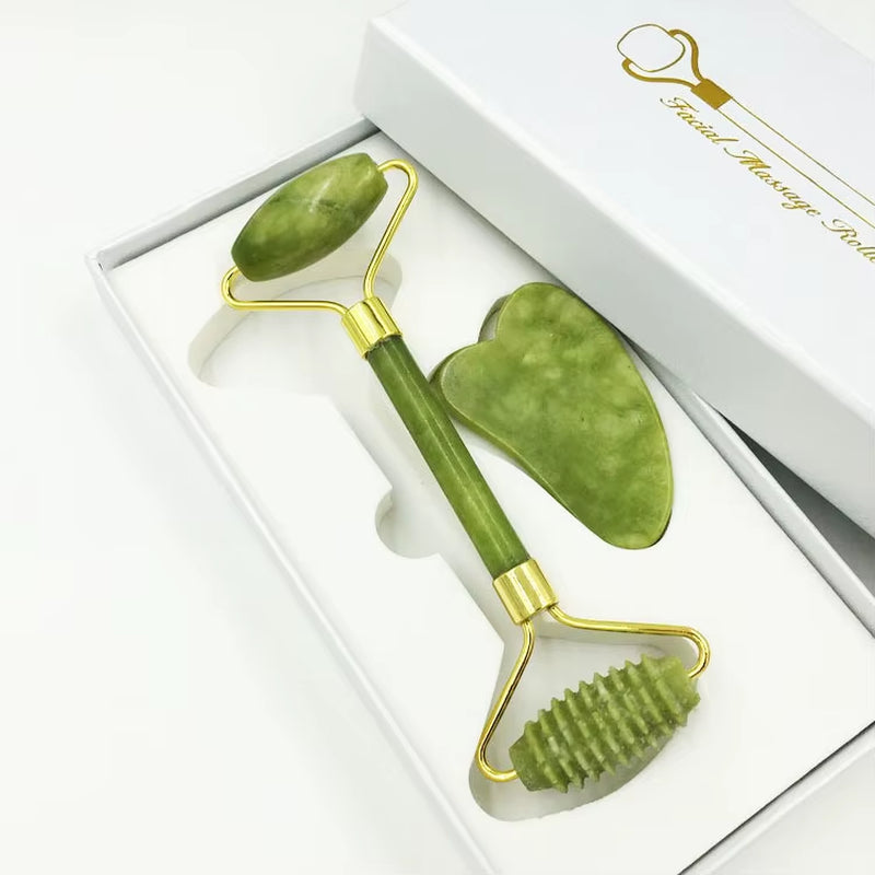 Natural Jade Face Massager Gua Sha Stone Face Guasha Masaje Facial Board Acupoint Eye Care SPA Massager Tool Massage Visage