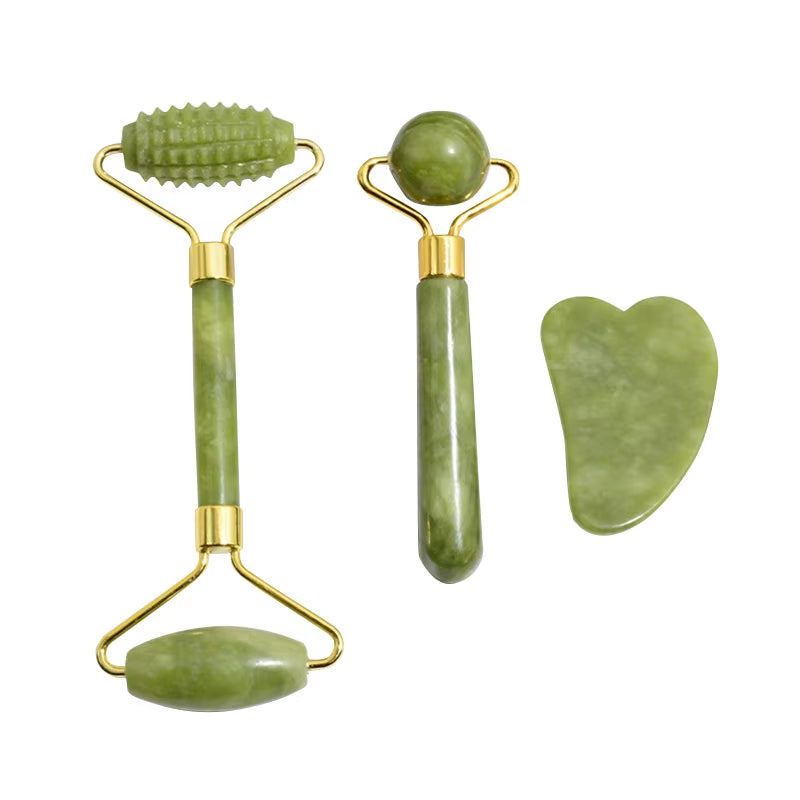 Natural Jade Face Massager Gua Sha Stone Face Guasha Masaje Facial Board Acupoint Eye Care SPA Massager Tool Massage Visage