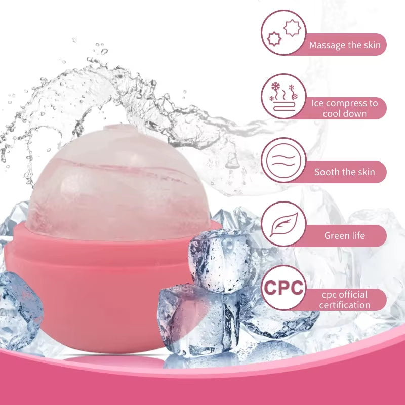 1Pc Ice Roller for Face and Eye, Ice Face Roller, Facial Beauty Ice Roller Skin Care Tools, Ice Facial Cube, Silicone Ice Mold F