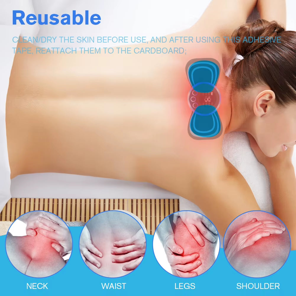 1Pair/2Pcs Massager Pads Replacement Silicon Gel Abdominal Muscle Patch Reusable Safe Comfortable EMS Neck Trainer Accessories