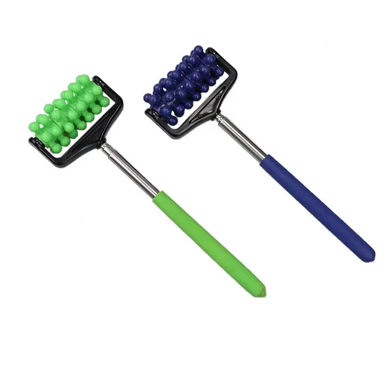 Back Scratcher Telescopic Massage Roller Relaxing Hand Massage Tool Reflexology Face Hand Foot Back Body Therapy Roller Massage
