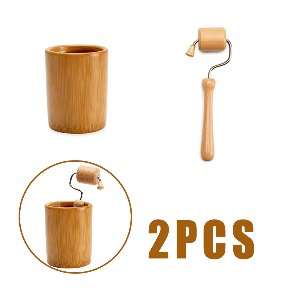 Face Massage Roller Wooden Facial Maderotherapy Lifting Wood Therapy Massage Kit Anti-Cellulite Facial Lifting Wrinkle Remover