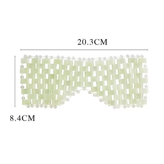 Cooling Jade Eye Mask Massager Natural Jade Eye Mask Eye Eye for Eye Relax Sleep Massager Mask Tools Mask Care Stone Face Sleep