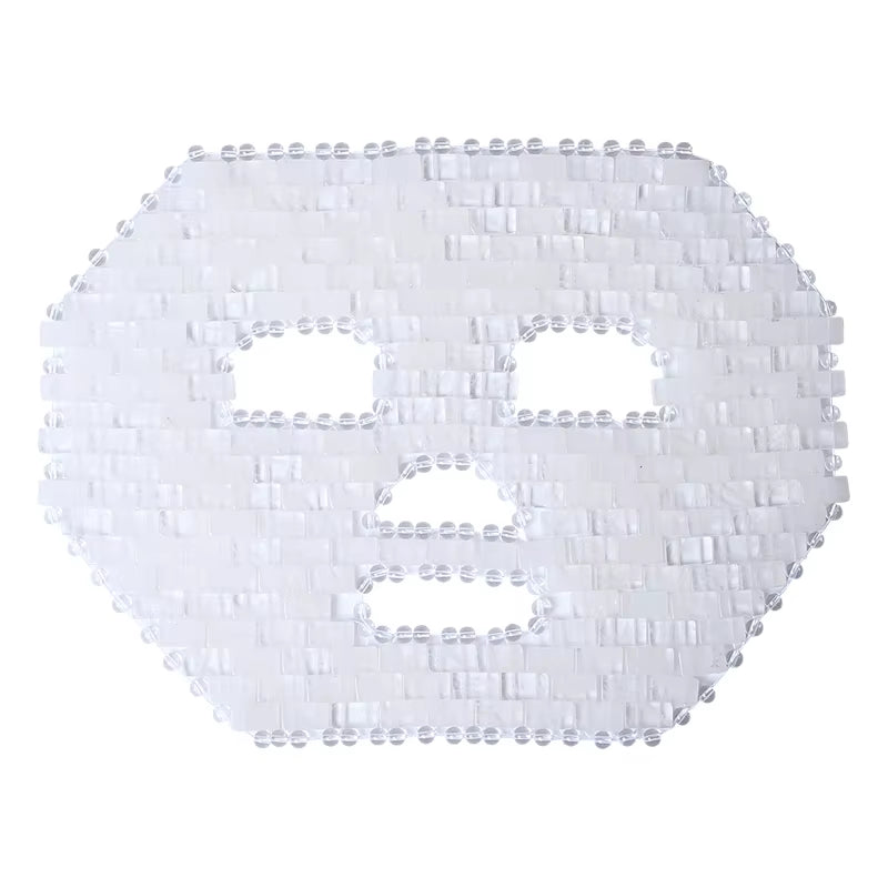 1Pcs 265*200 Mm Cool Compress Natural Rose Quartz Jade Full Face Mask Massager Stone Sleep Mask Face Massager